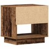 vidaXL Nightstand with Drawer 2 pcs Old Wood 17.72 x 13.39 x 17.32 in