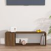 vidaXL TV Cabinet Brown Oak Engineered Wood Compact TV Cabinet