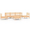 vidaXL Garden Lounge Set Natural Wood Solid pinewood Large Modular