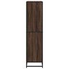 vidaXL Bookcase Brown oak Engineered wood, metal Medium Bookcase