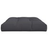 vidaXL Pallet Cushion Anthracite Polyester 47.2 x 31.5 x 4.7 in