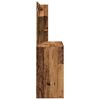 vidaXL Dressing Table Old Wood Engineered Wood, Glass