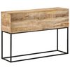 vidaXL Console Table Rough Mango Wood Brown Solid Mango Wood