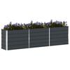 vidaXL Planter Anthracite 480 x 50 x 45 cm Galvanised Steel