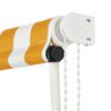 vidaXL Retractable Awning 39.4x59.1" Yellow and White