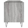 vidaXL Record Cabinet Grey Sonoma Engineered wood, Iron Medium