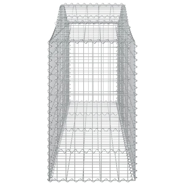 vidaXL Gabion Basket Silver Galvanized Iron Large Durable