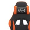 vidaXL Gaming Chair Black and Orange Faux Leather