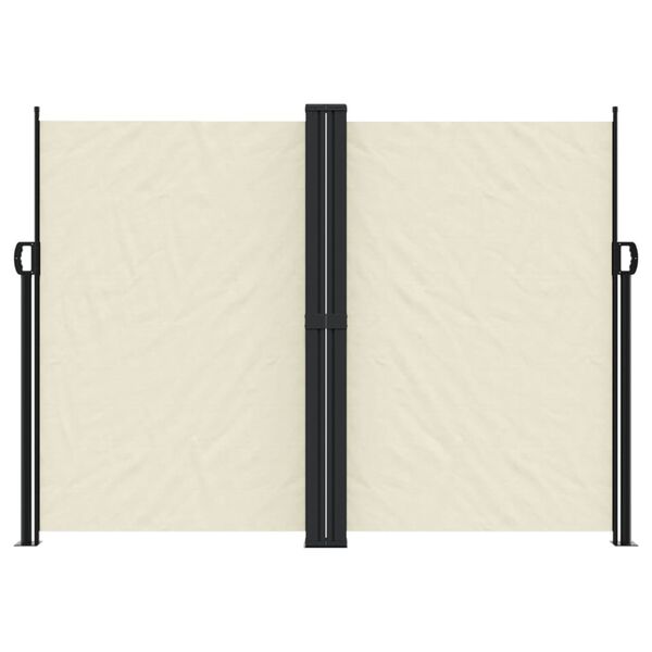 vidaXL Retractable Side Awning Cream