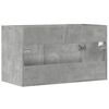 vidaXL Sink Cabinet Concrete grey Engineered wood 31.5 x 15.2 x 18.1 in