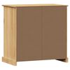 vidaXL Sideboard Honey Brown Solid pine wood, engineered wood, metal
