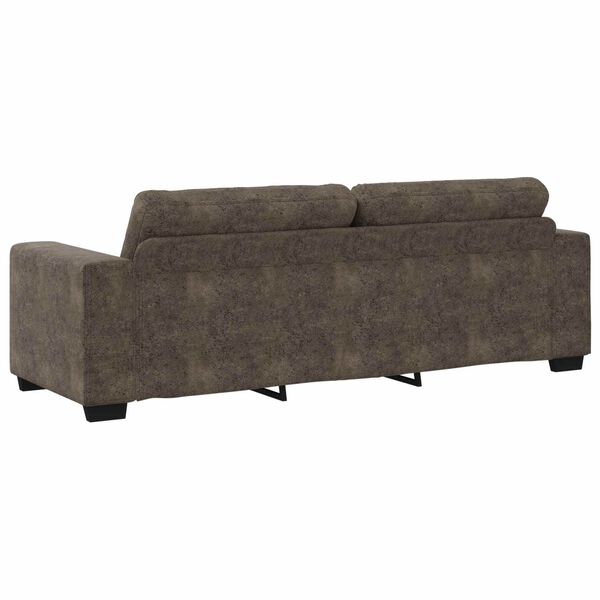 vidaXL Sofa with Cushion Dark gray Faux leather