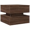 vidaXL Coffee Table Brown Oak Engineered Wood 19.7x19.7x15.7 in