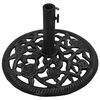 vidaXL Umbrella Base Black Cast Iron Large Durable Umbrella Base