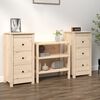 vidaXL Sideboards 2 pcs 15.7"x13.8"x31.5" Solid Wood Pine