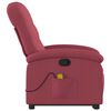 vidaXL Stand Up Massage Recliner Chair Wine Red Fabric, metal, plywood