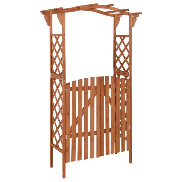 vidaXL Pergola Brown Solid firwood, solid pine wood Medium