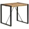 vidaXL Dining Table Rough Mango Wood Rough Mango Wood, Powder-Coated Steel