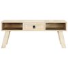 vidaXL Coffee Table Bleach White Solid mango wood Medium Coffee Table