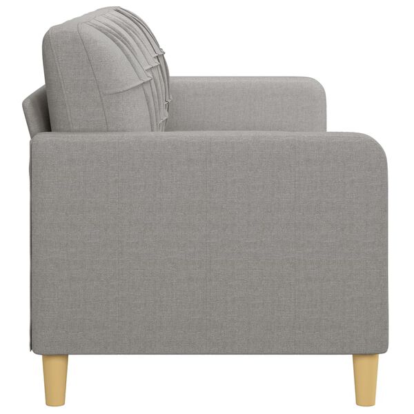 vidaXL 3-Seater Sofa Light Gray 82.7" Fabric