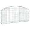 vidaXL Gabion Basket Silver Galvanized Iron Medium Durable