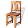 vidaXL Dining Chairs 2 pcs Solid Acacia Wood