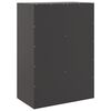 vidaXL Highboard Black Cold-rolled steel Medium Highboard Rectangular