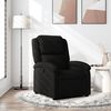 vidaXL Recliner Chair Black Fabric Standard Recliner Chair Rectangular