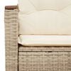 vidaXL Garden Sofa Beige