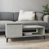 vidaXL Coffee Table Concrete gray Engineered wood Medium Coffee Table