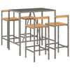 vidaXL Garden Bar Set Grey