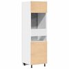vidaXL Refrigerator Cabinet Concrete Grey Engineered Wood Tall