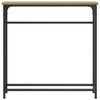 vidaXL Console Table with Shelf Artisan Oak 29.53 x 7.68 x 29.53 in
