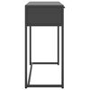 vidaXL Console Table Anthracite Steel Compact Adjustable Armrests