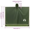vidaXL Rain Poncho with Hood 2-in-1 Design Green 87.8"x57.1"