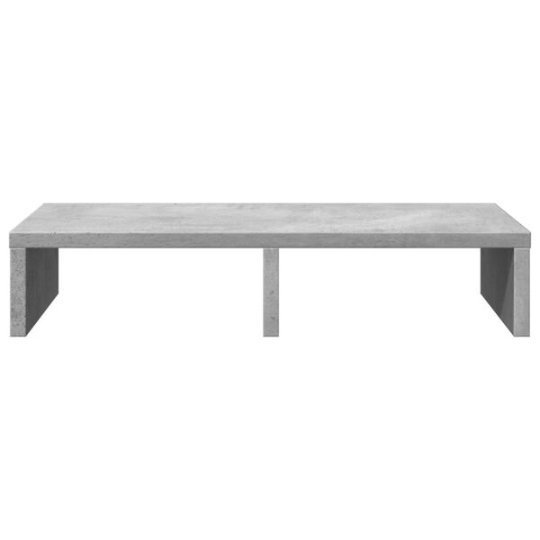 vidaXL Monitor Stand Concrete Grey 19.7x10.6x3.9" Engineered Wood