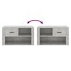 vidaXL Shoe Cabinet Concrete Grey Engineered Wood Medium Shoe Cabinet
