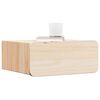 vidaXL Bedside Table Brown 15.35 x 13.39 x 6.50 in Solid pine wood