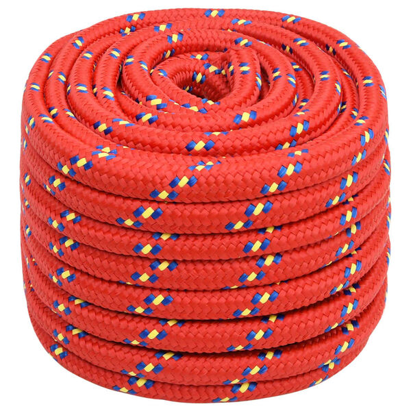 vidaXL Boat Rope Red 0.79 " 82.0 ' Polypropylene