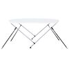 vidaXL 2 Bow Bimini Top White 59.1x47.2x43.3"
