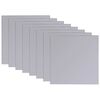 vidaXL Mirror Tile Set of 16 Reflective Top-notch glass 8.1 in x 8.1 in