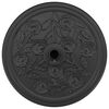 vidaXL Parasol Base Black Ø38-48 mm Polyethylene, concrete, and iron