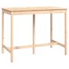 vidaXL Bar Table Natural wood Solid pine wood 55.1 x 31.5 x 43.3 in