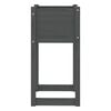 vidaXL Planter Grey Solid pine wood Medium Durable Planter Square