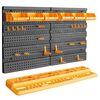 vidaXL Tool Wall 25.4"x15.2" 26 Tool Holders PP