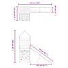 vidaXL Outdoor Playset Wooden Solid Douglas Fir wood Large Durable