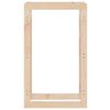  vidaXL Firewood Rack 23.6x9.8x39.4" Solid Wood Pine