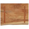 vidaXL Wall Shelf Natural wood Solid Acacia wood 19.7 x 15.7 in