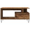 vidaXL Coffee Table Old Wood Engineered Wood, Metal Medium Coffee Table