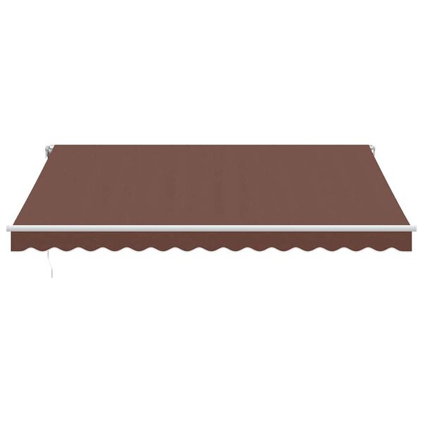 vidaXL Retractable Awning Brown
